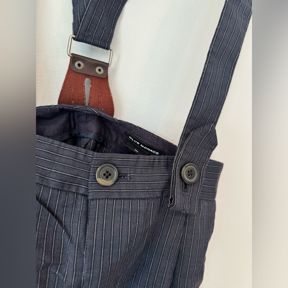 Club Monaco Pinstripe Suspender Shorts - Picture 4 of 5